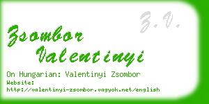 zsombor valentinyi business card